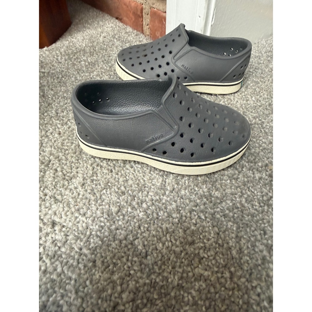Native Miles Grey Toddler Slip On Water Shoes Perforated EVA C6